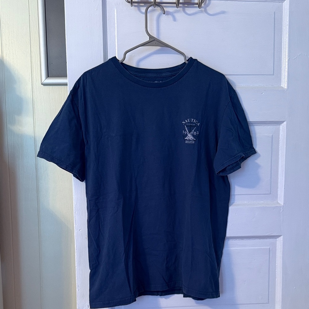 Nautica Men's Dark Blue Short Sleeve Tee